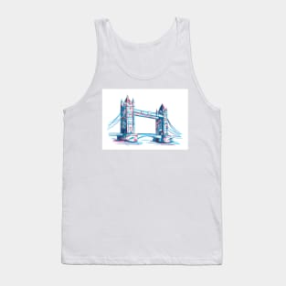 Tower Bridge London Illustration Tank Top